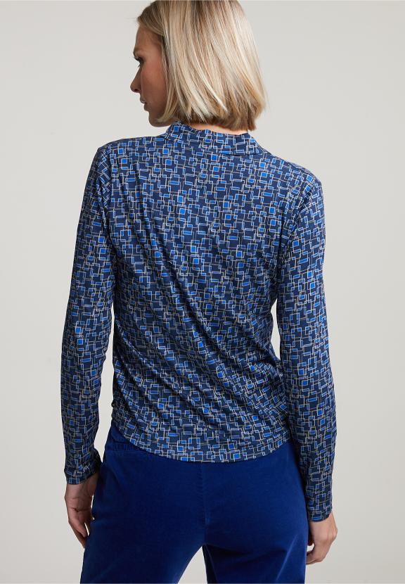 Blue Fantasy V-Neck T-Shirt - Blauw