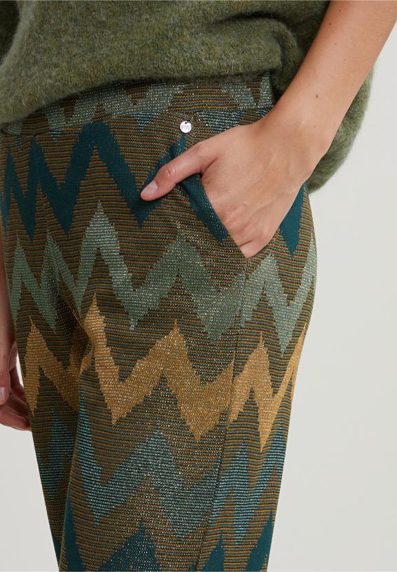 Khaki/Brown Knitted Fantasy Pants - Groen
