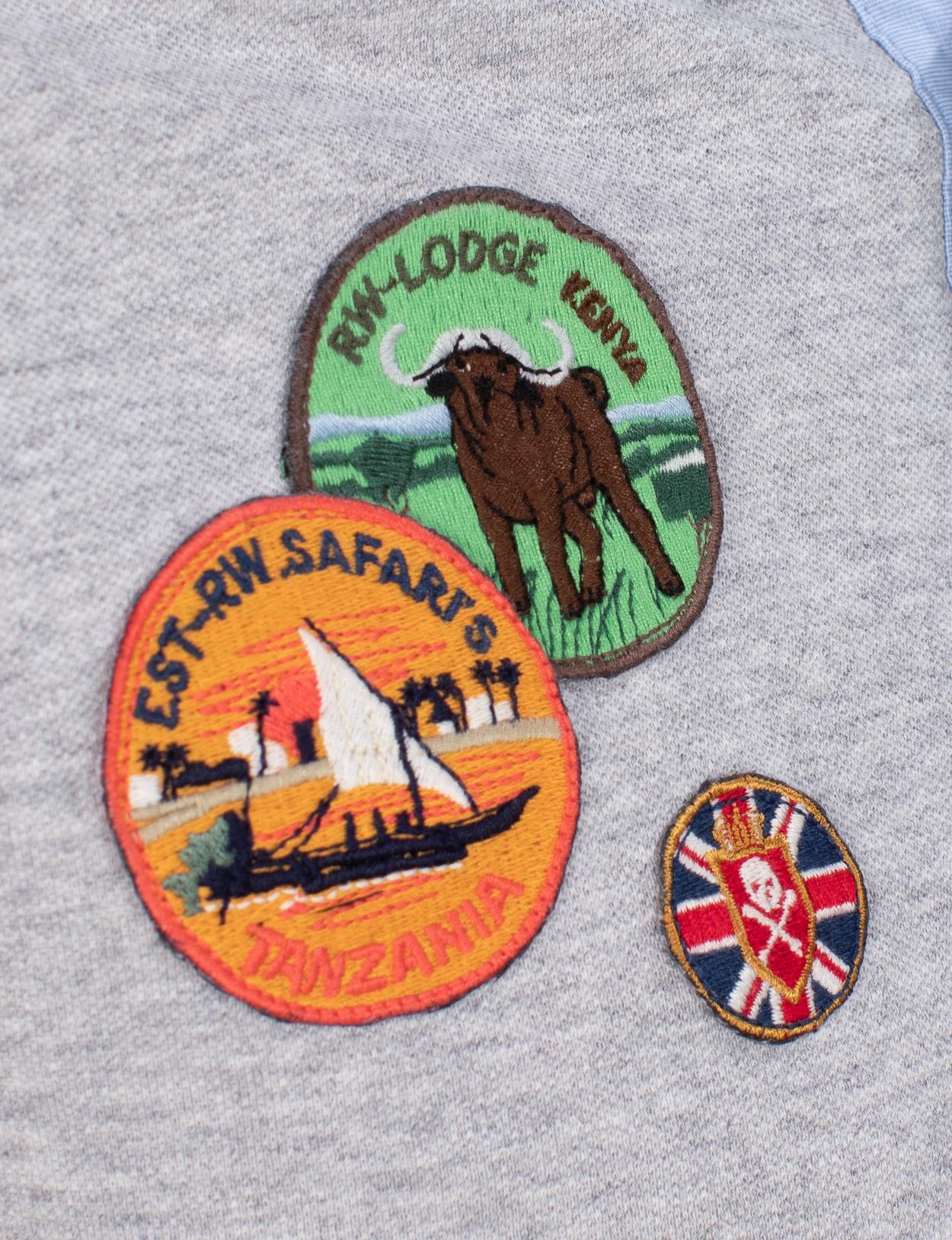 Custom fit cotton polo in Grey - W