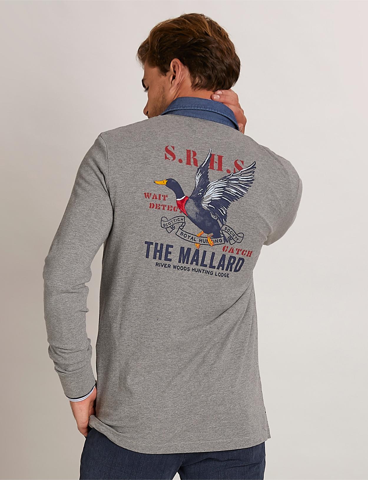 Custom Fit Cotton Polo In Grey - Gris