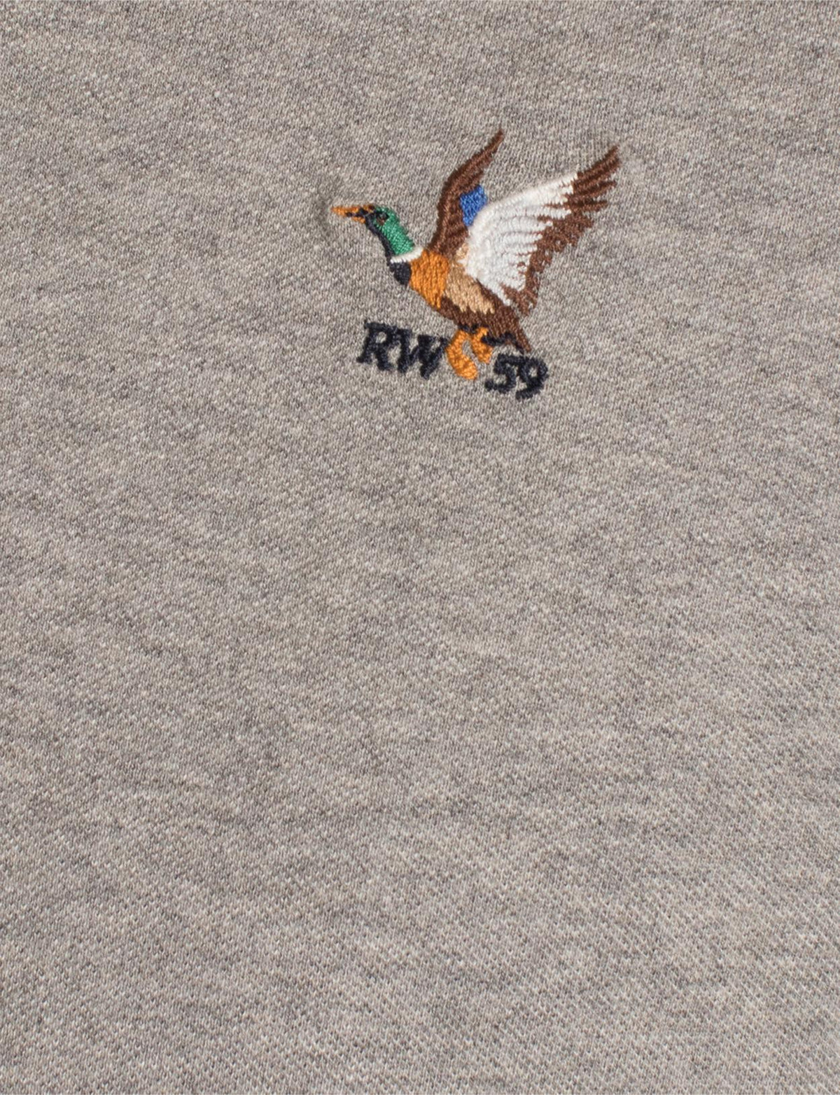 Custom Fit Cotton Polo In Grey - Gris