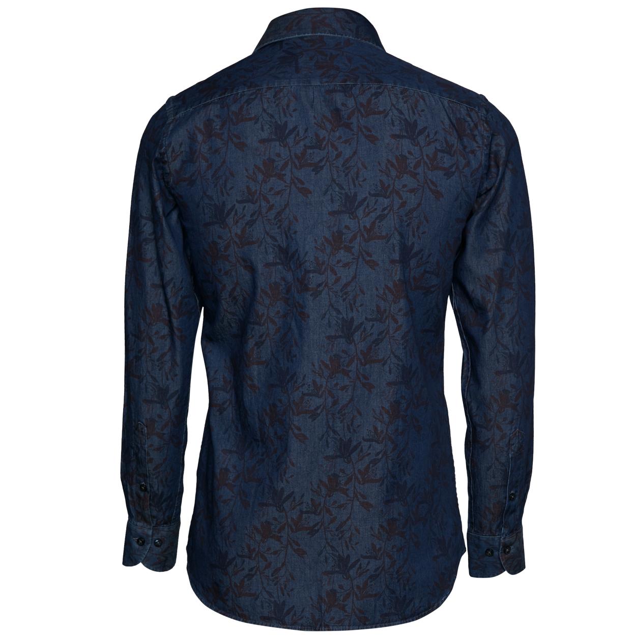 Custom Fit Riviera Shirt - Blauw