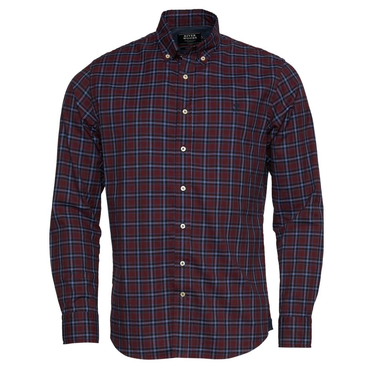 Slim Fit Princeton Shirt - Blauw