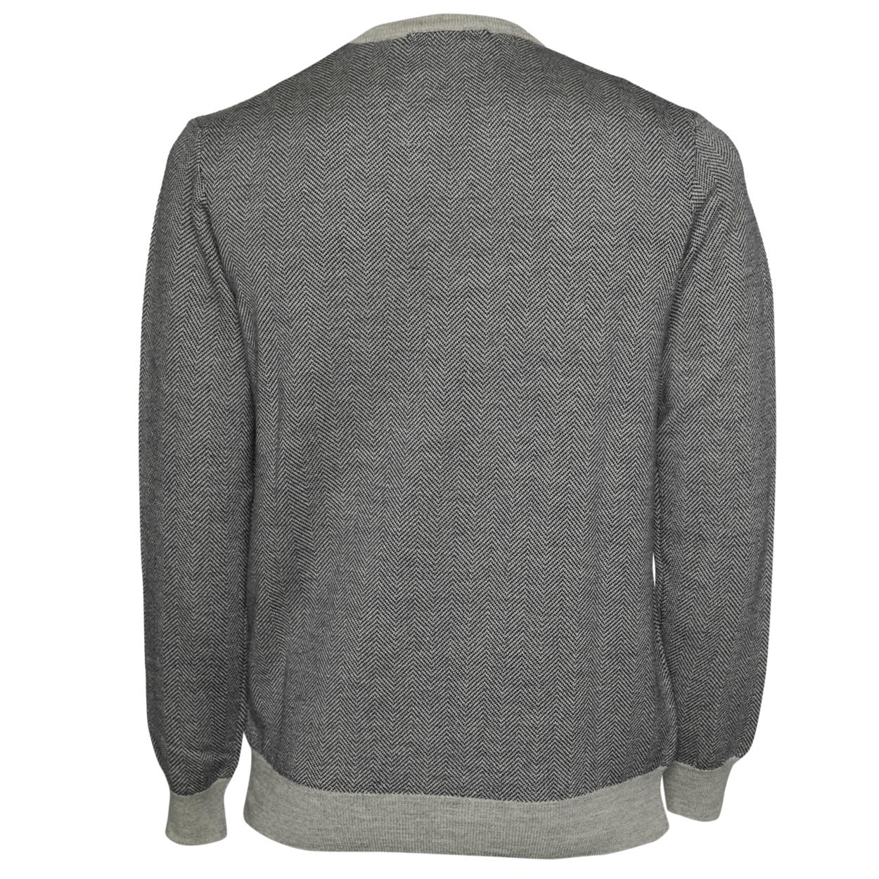 Custom Fit Merino Wool Pullover - Gris