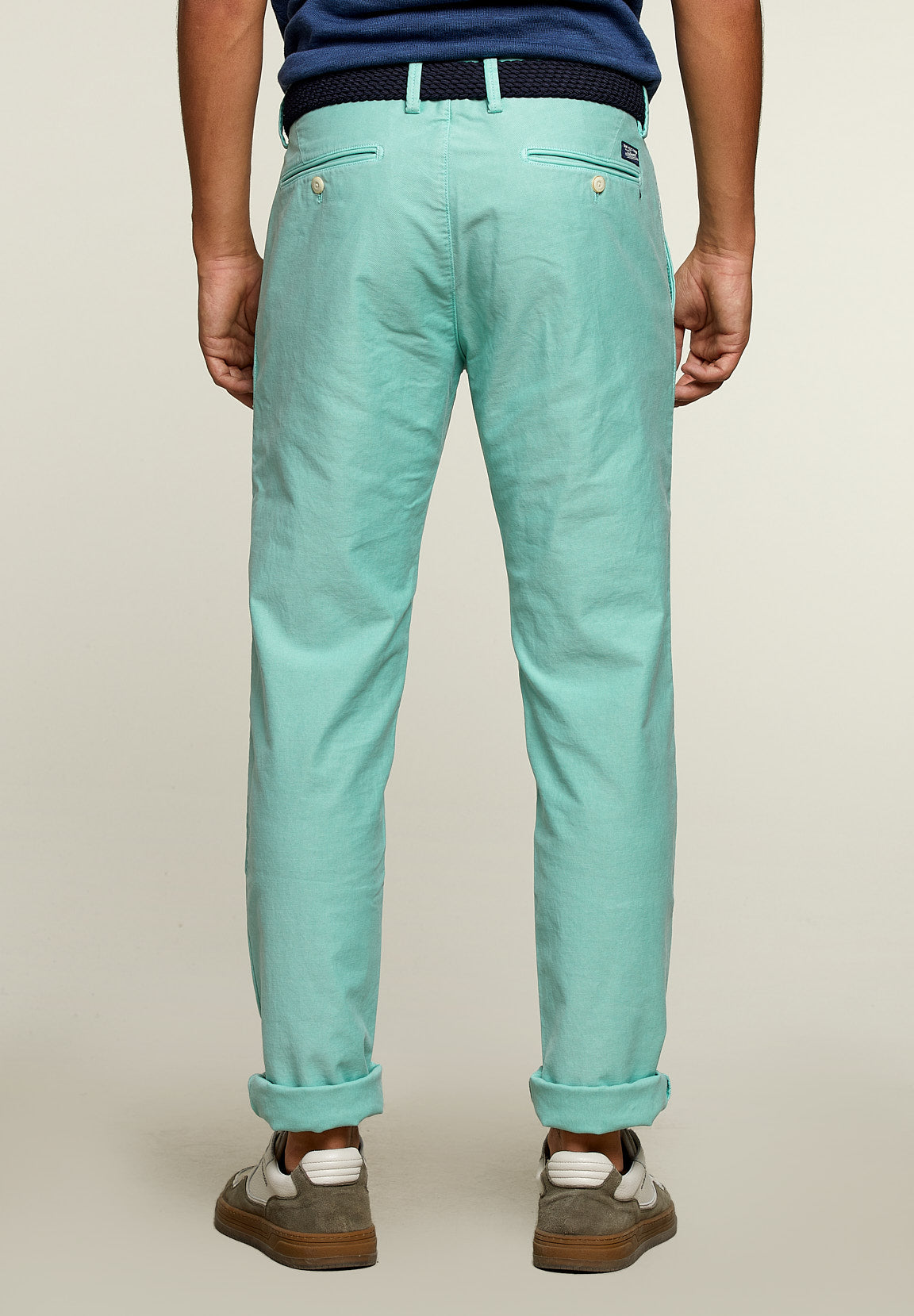 Slim Fit Cotton Chino Pistache - Green
