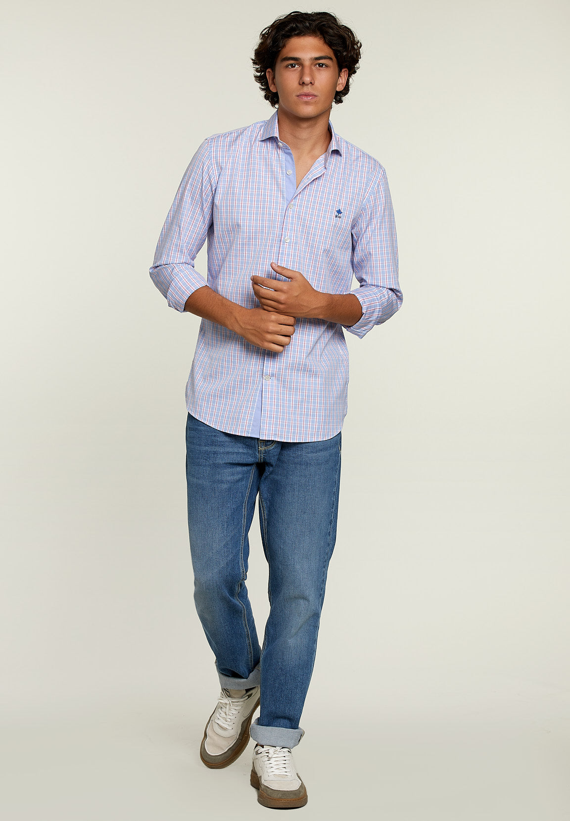 Chemise à carreaux slim fit multicolore - Multicolore - W