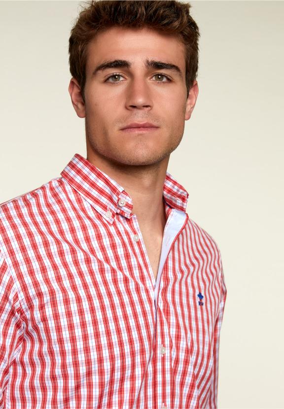 Custom Fit Checked Shirt Multi - Mix