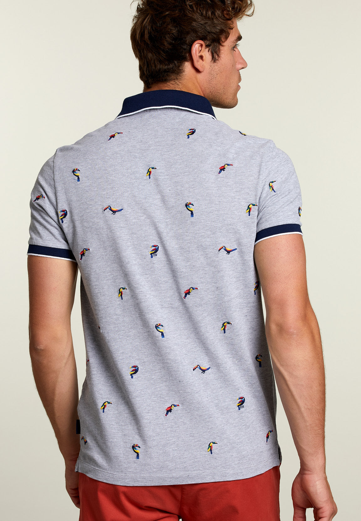 Custom Fit Fantasy Polo Pearl Mix - Grey