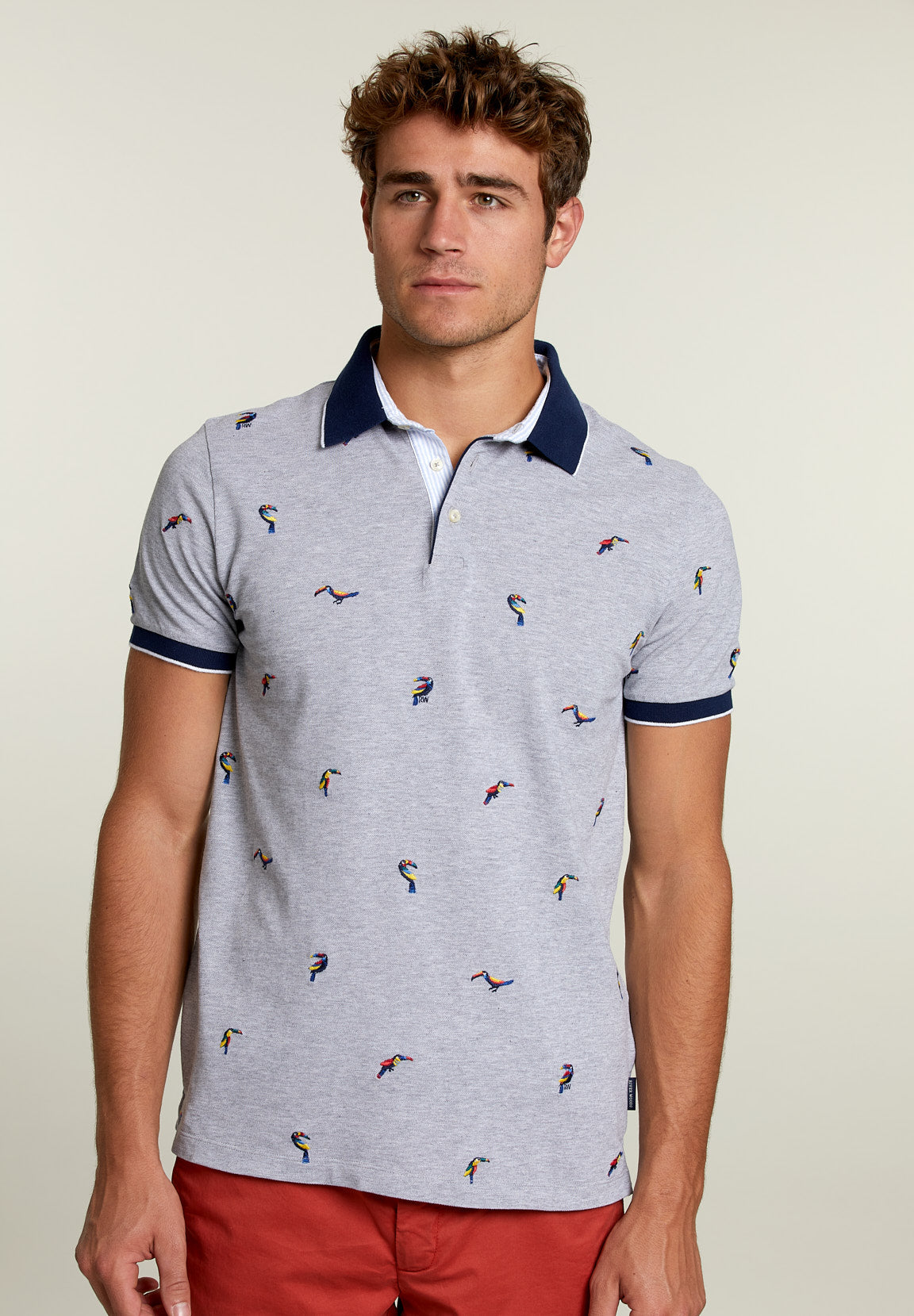 Custom Fit Fantasy Polo Pearl Mix - Grey