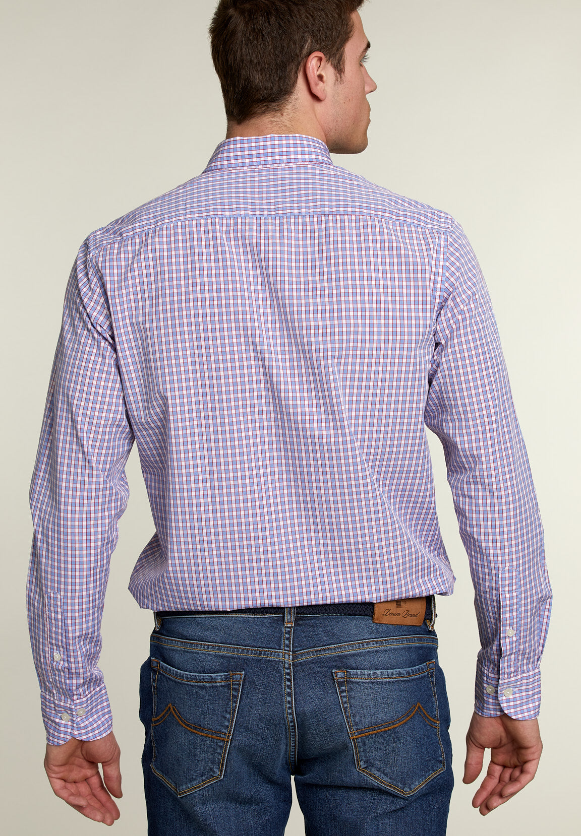 Custom Fit Checked Shirt Multi - Red