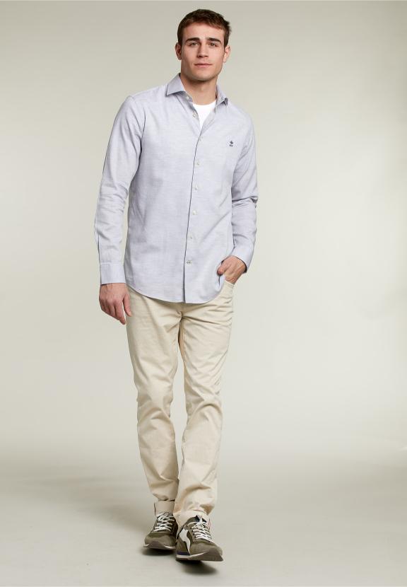 Custom Fit Shirt Grey - Grijs