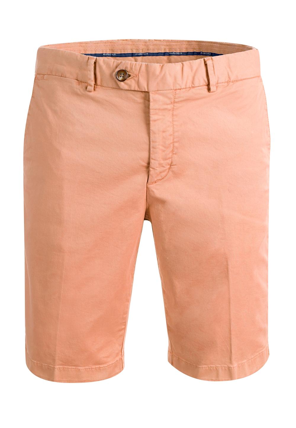 Tight Fit Chino Shorts Soft Melon - Oranje