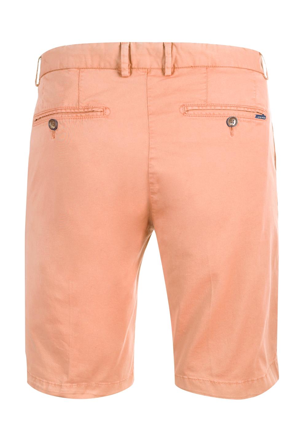 Tight Fit Chino Shorts Soft Melon - Oranje