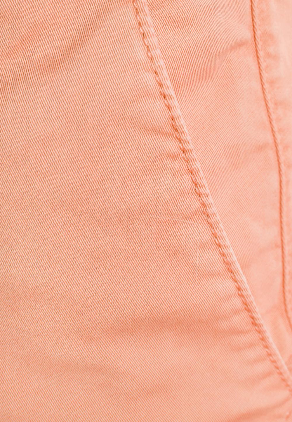Tight Fit Chino Shorts Soft Melon - Oranje