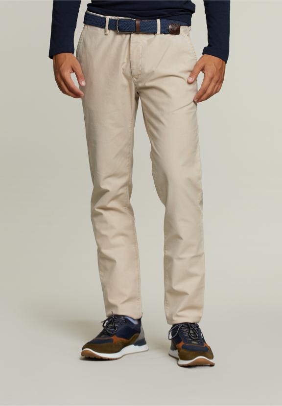 Chino en Coton Coupe Slim Arachide - Beige - W