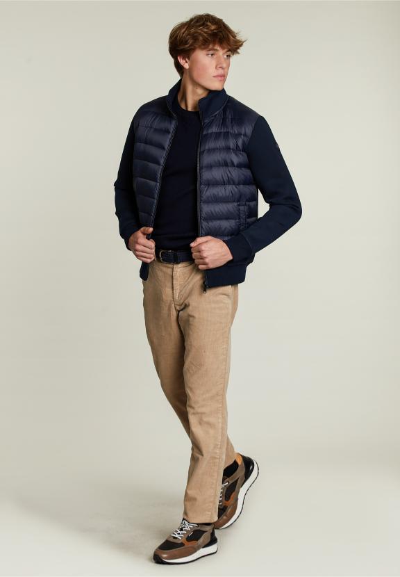 Tight Fit Basic Corduroy Pants Beige - Beige