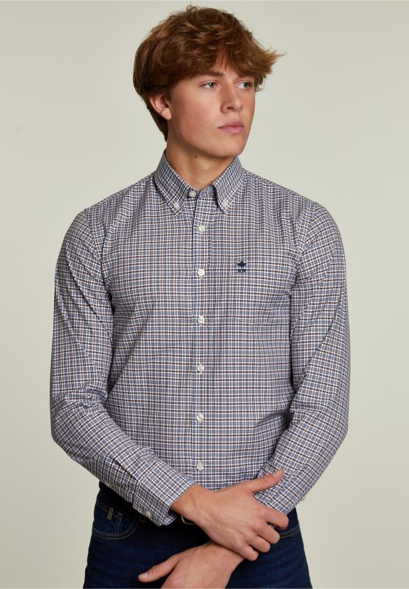 Op Maat Gemaakte Geruite Overhemd Multi - G-000 - W