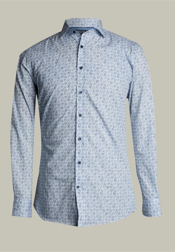 Custom Fit Fantasy Shirt Blue/White - Blauw