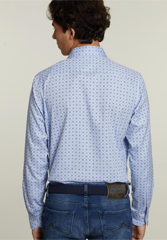 Op Maat Gemaakt Fantasie Shirt Blauw - B-000 - W