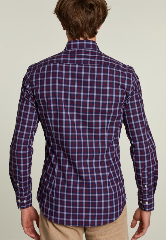 Chemise Ajustée à Carreaux Multicolore - W