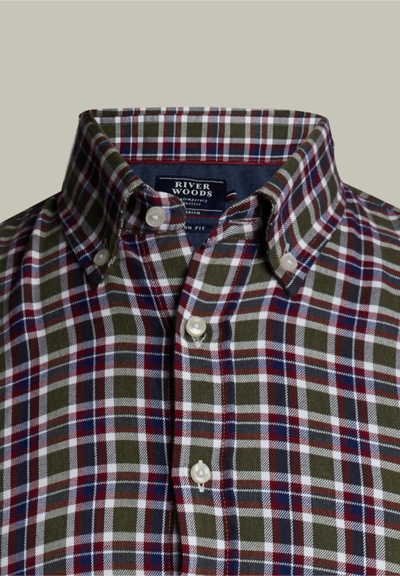 Custom Fit Checked Shirt Multi - Multi