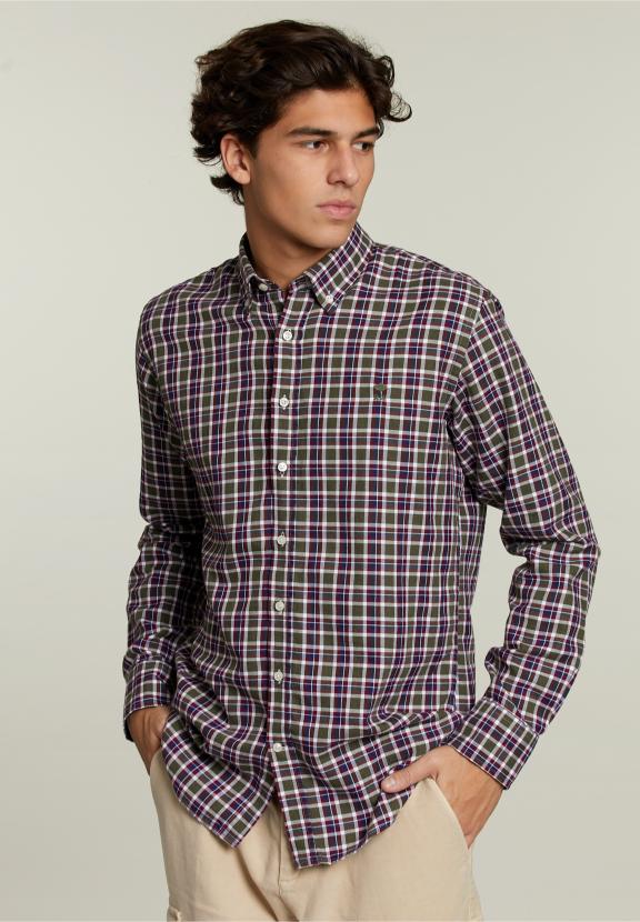 Custom Fit Checked Shirt Multi - Multi