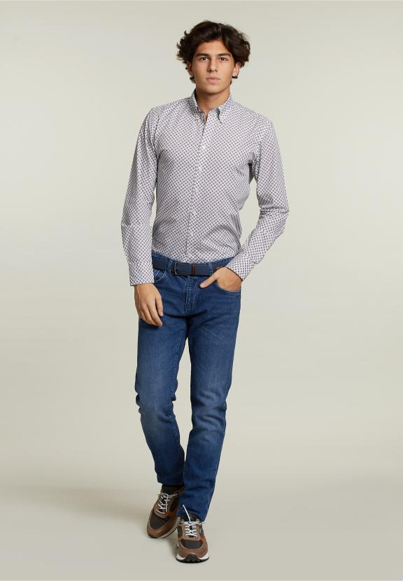 Slim Fit Fantasy Shirt Multi - Bruin