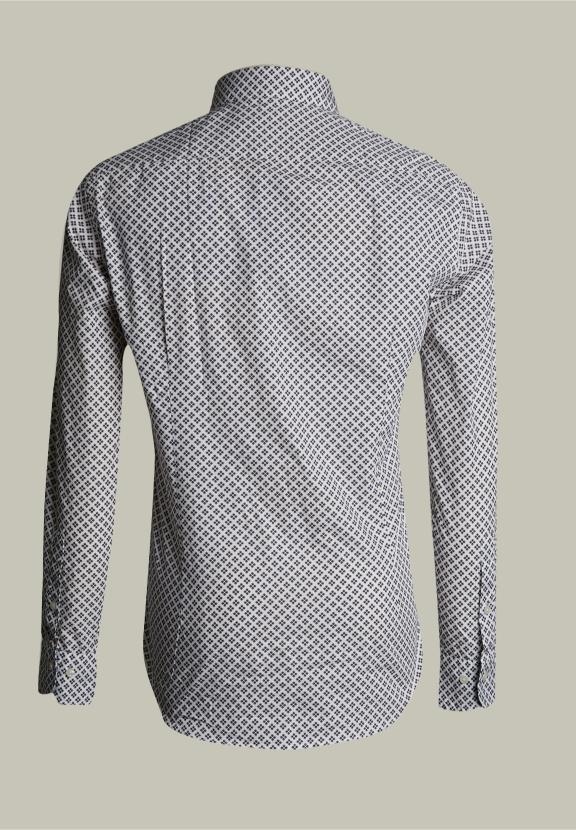 Slim Fit Fantasy Shirt Multi - Marron