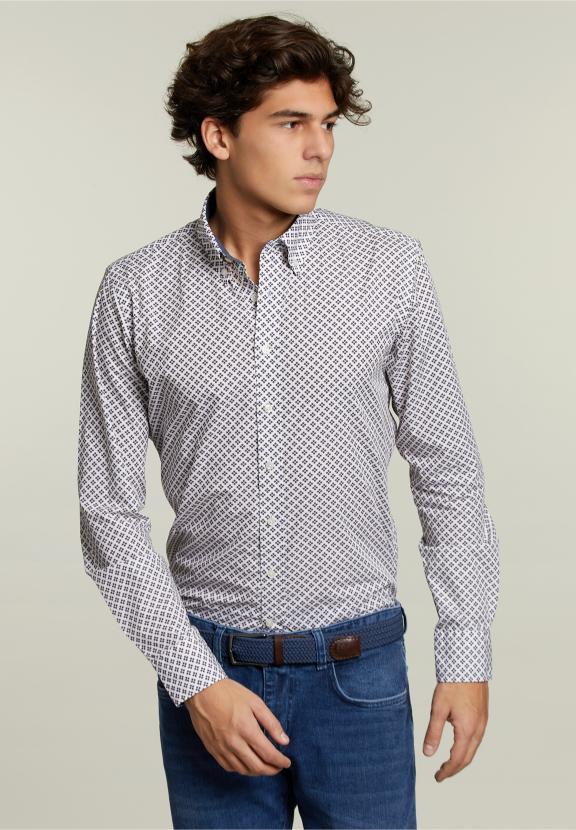 Slim Fit Fantasy Shirt Multi - Bruin