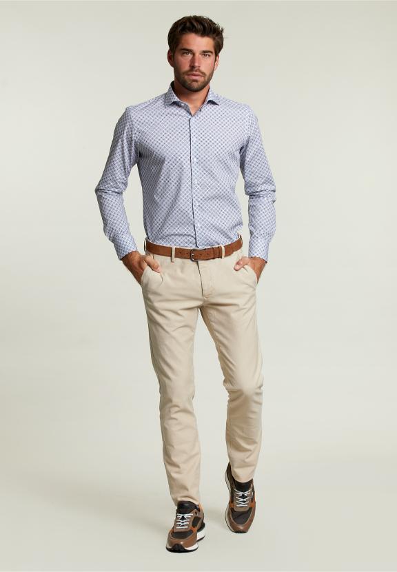 Slim Fit Fantasy Shirt Multi - Blauw