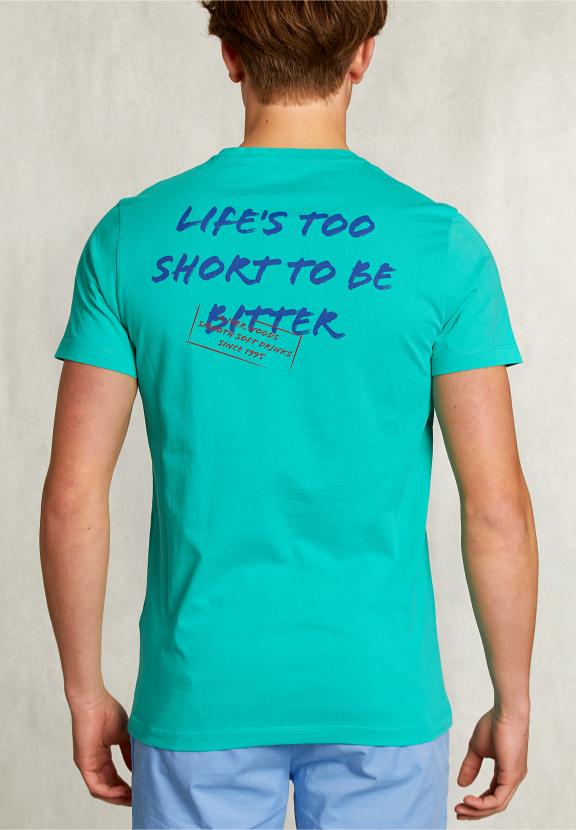 Normal Fit Basic T-Shirt Citrus Mel - Groen