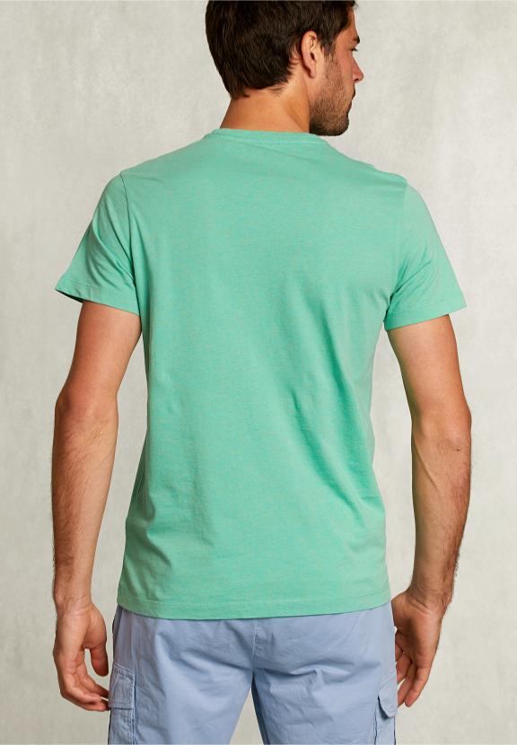 Normal Fit Basic T-Shirt Citrus Mel - Vert