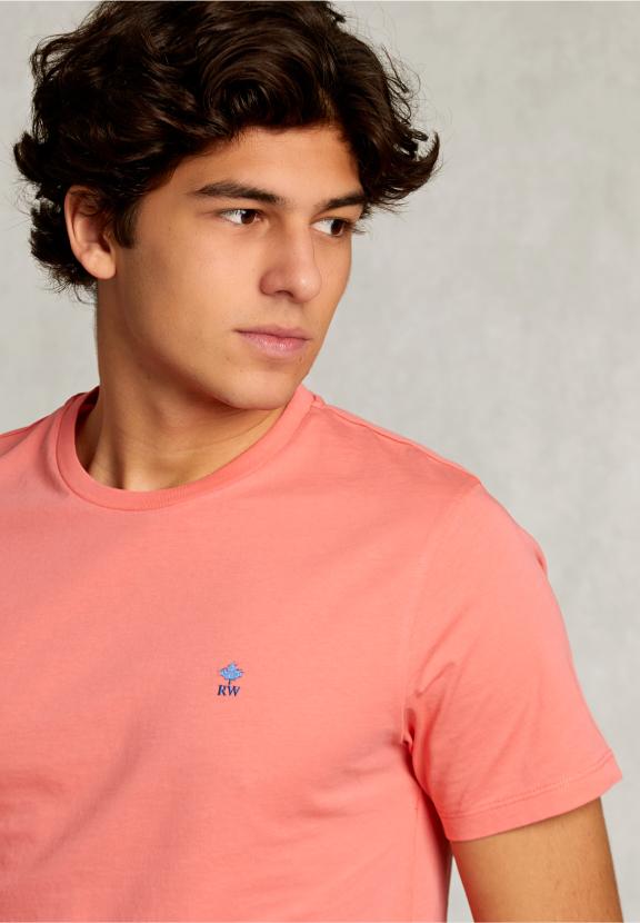 Custom Fit Pima Cotton T-Shirt Bellini - Roze