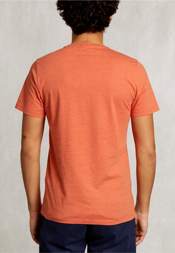 Custom Fit Pima Cotton T-Shirt Dk Serengeti Mix - Oranje