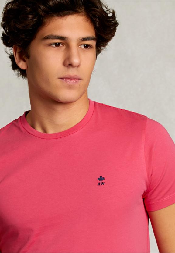 Custom Fit Pima Cotton T-Shirt Popstar - Roze