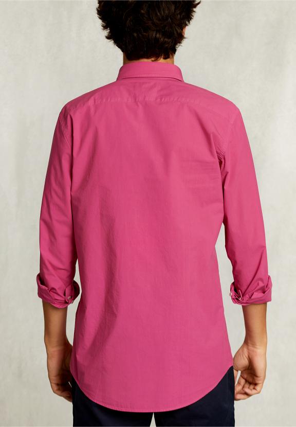 Custom Fit Poplin Shirt Amaranth - Rose