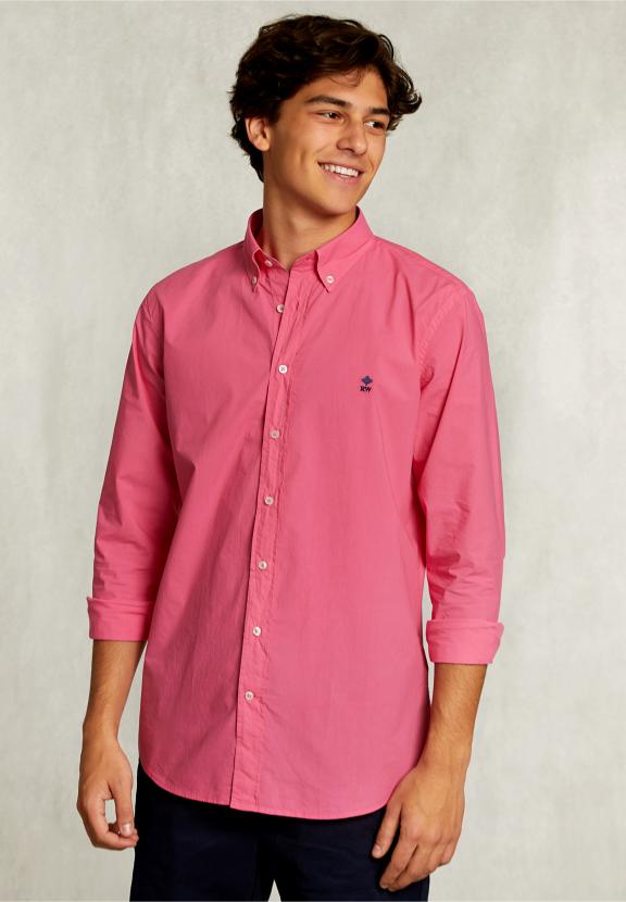 Custom Fit Poplin Shirt Bonheur - Rose