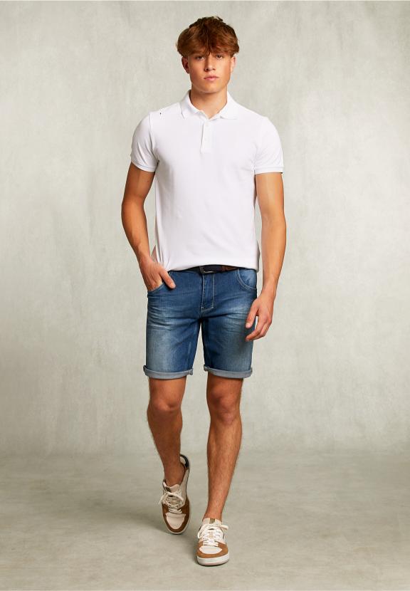 Basic Pima Pique Cf Ss - Wit