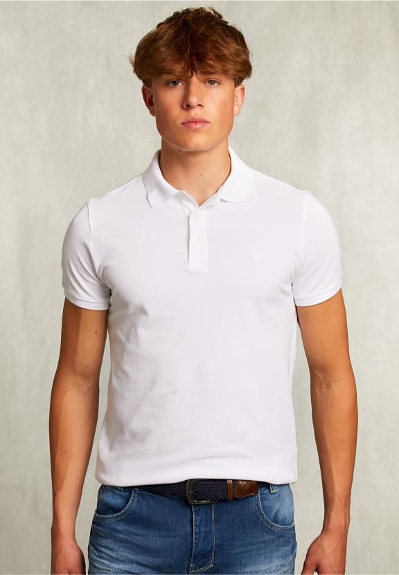 Basic Pima Pique Cf Ss - Wit