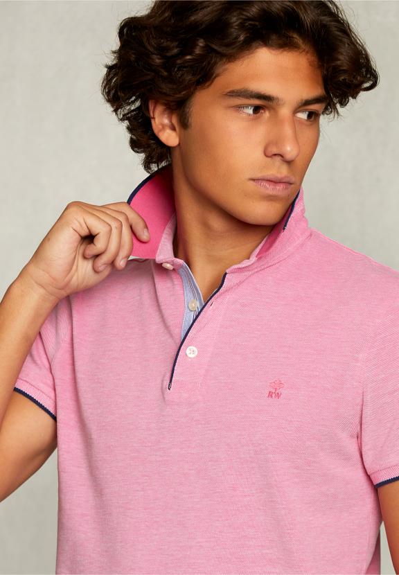 Custom Fit Cotton Polo Amaranth - Rose