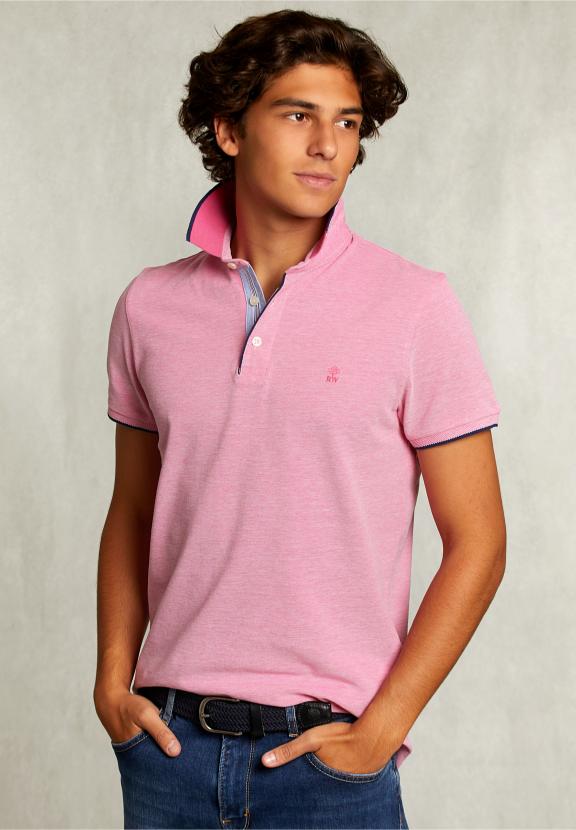 Custom Fit Cotton Polo Amaranth - Rose