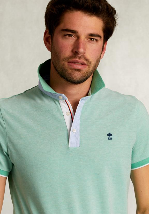 Custom Fit Cotton Polo Citrus Mix - Groen