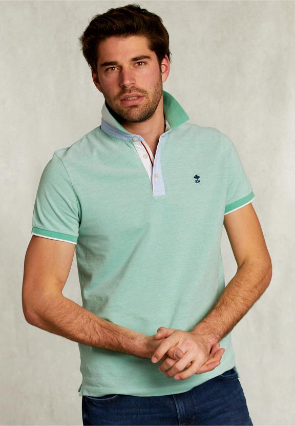 Custom Fit Cotton Polo Citrus Mix - Groen