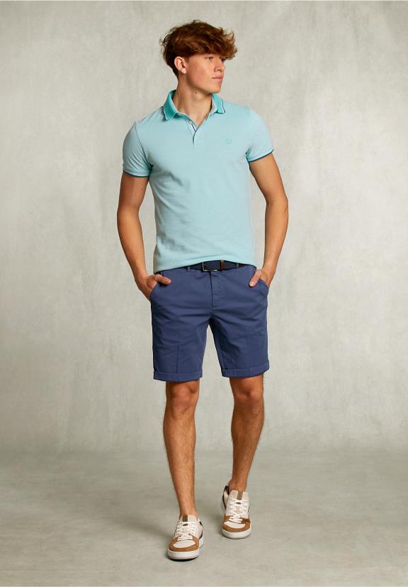 Custom Fit Cotton Polo Mint - Groen