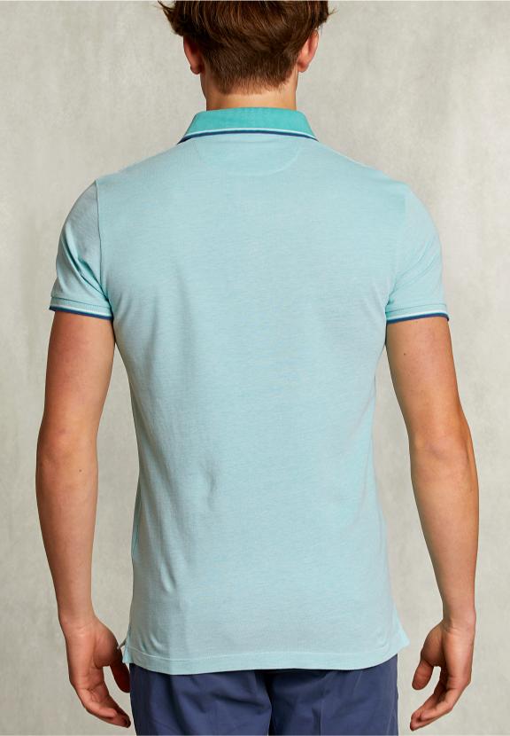 Custom Fit Cotton Polo Mint - Groen