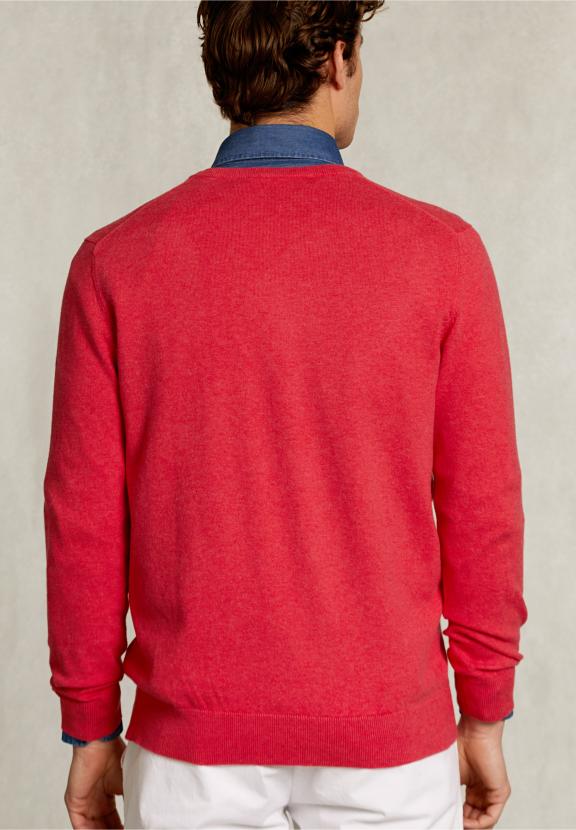Normal Fit Basic Cotton Crew Neck Pullover Punch Mix - Orange