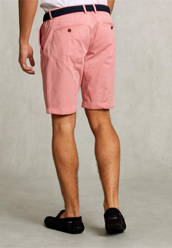 Cotton Chino Short Peach - Oranje