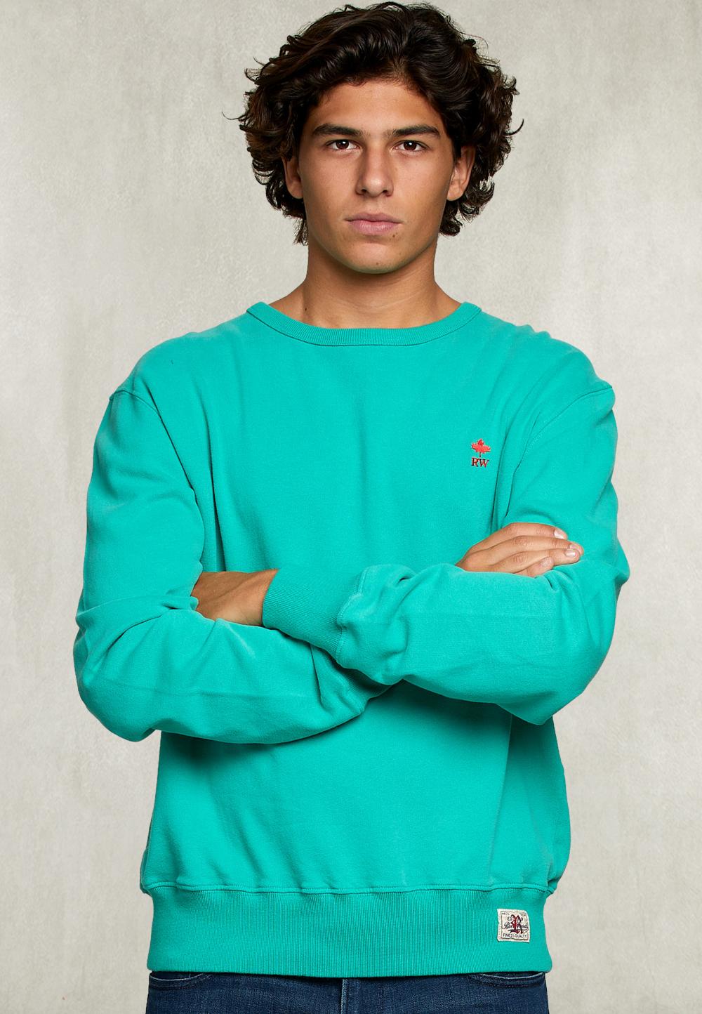 Basic Crew Neck Sweater Kiwi - Groen