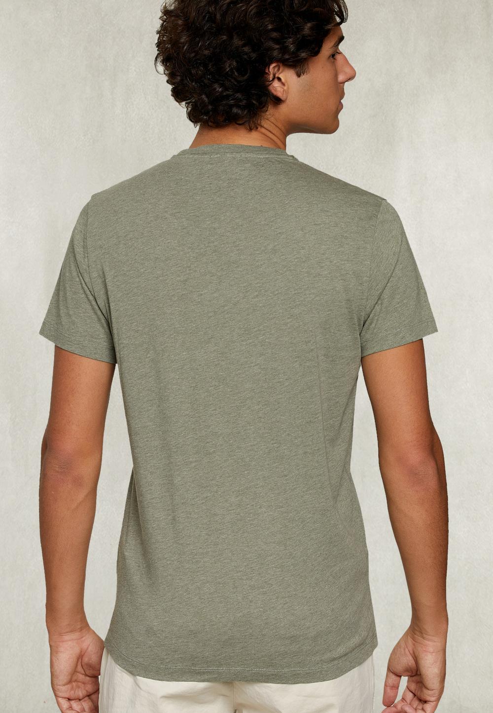 Custom Fit Pima Cotton Crew Neck T-Shirt Herb Mix - Vert