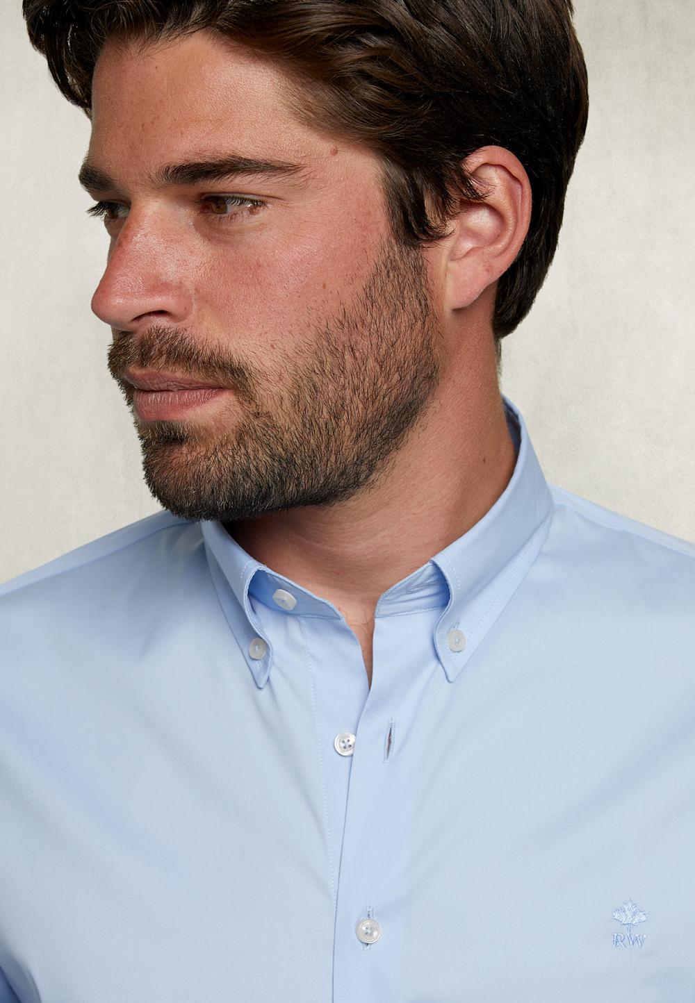 Slim Fit Shirt Blue - Bleu